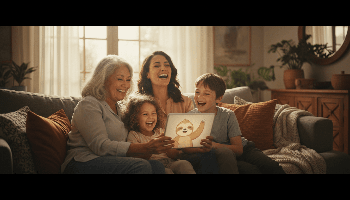 Parent and teen using Sadiq.ai safely together on a tablet